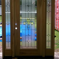 Cypress door with ODL inserts